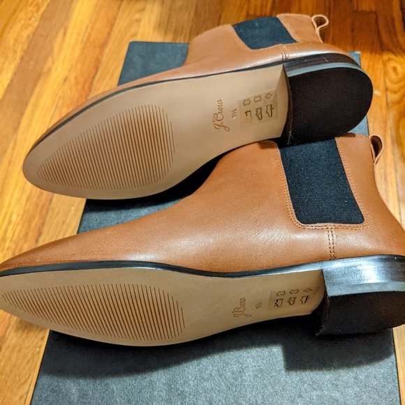 J. Crew Pull-on Leather Chelsea Boots New Size 5.5 - Picture 5 of 5